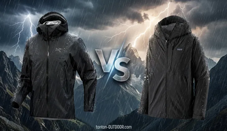 Giacca impermeabile Arc'teryx Beta SL VS Patagonia Granite Crest