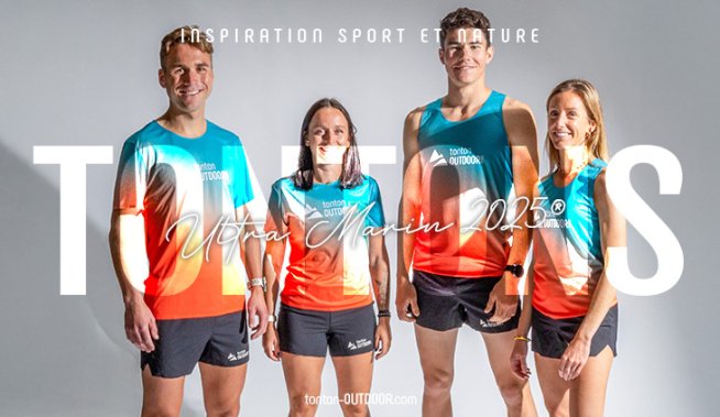 Gli atleti Tonton Outdoor impegnati all'Ultra Marin® 2025