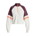FELPA ESSENTIAL ENERGY CROP DEMI-ZIP DONNA - ROXY