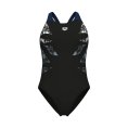 Costume intero donna grafico con schiena a V - ARENA