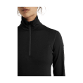 T-SHIRT MANICHE LUNGHE 200 OASIS MEZZA ZIP DONNA - ICEBREAKER