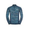 MAGLIA TERMICA TURTLE COLLO MEZZA-ZIP UOMO NERO - ODLO
