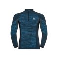 MAGLIA TERMICA TURTLE COLLO MEZZA-ZIP UOMO NERO - ODLO