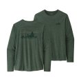 T-SHIRT A MANICHE LUNGHE CAP COOL DAILY GRAPHIC MONTAGNA UOMO - PATAGONIA