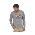 T-SHIRT A MANICHE LUNGHE CAP COOL DAILY GRAPHIC MONTAGNA UOMO - PATAGONIA