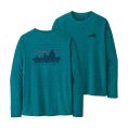 T-SHIRT A MANICHE LUNGHE CAP COOL DAILY GRAPHIC MONTAGNA UOMO - PATAGONIA