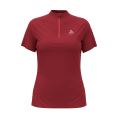T-SHIRT MANICHE CORTE 1/2 ZIP ESSENTIAL DONNA - ODLO