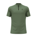 T-SHIRT MANICHE CORTE 1/2 ZIP ESSENTIAL UOMO - ODLO