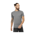T-SHIRT MANICHE CORTE CROSS RUN UOMO GRIGIO - SALOMON