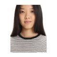 T-SHIRT MERINO LINO A RIGHE DONNA - ICEBREAKER