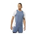 T-SHIRT A MANICHE CORTE SENSE AERO UOMO BLU/BIANCO - SALOMON