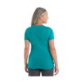 MAGLIA MANICHE CORTE MERINO 150 TECH LITE II CAMPING LINES DONNA - ICEBREAKER