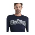 SOTTOSTRATO MERINO 200 OASIS GRAFICO GIROCOLLO UOMO - ICEBREAKER