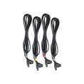 SET DI 4 CAVI 6P SNAP NERI - COMPEX