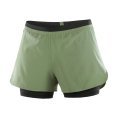 PANTALONCINO CROSS 2 IN 1 DONNA KAKI - SALOMON