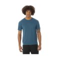 T-SHIRT MANICHE CORTE SENSE AERO UOMO BLU - SALOMON