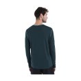 T-SHIRT A MANICHE LUNGHE MERINO 125 ZONEKNIT UOMO BLU - ICEBREAKER