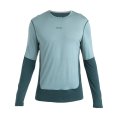 T-SHIRT A MANICHE LUNGHE MERINO 125 ZONEKNIT UOMO BLU - ICEBREAKER