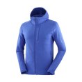 FELPA CON CAPPUCCIO ESSENZIALE CALDO LEGGERO UOMO BLU - SALOMON