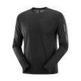 T-SHIRT MANICHE LUNGHE SENSE AERO UOMO NERO - SALOMON
