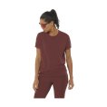 T-SHIRT MANICHE CORTE SENSE AERO DONNA MARRONE - SALOMON