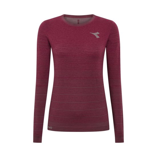 DIADORA - T-shirt a maniche lunghe Stratouno donna