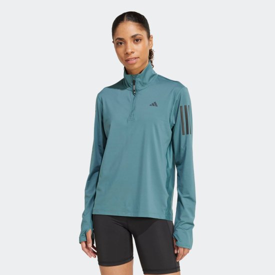 ADIDAS - GIACCA MEZZA ZIP OWN THE RUN DONNA