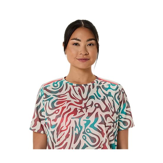 ASICS - T-SHIRT ROAD STAMPA INTEGRALE DONNA