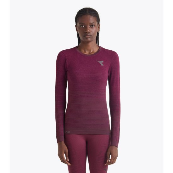 DIADORA - T-shirt a maniche lunghe Stratouno donna