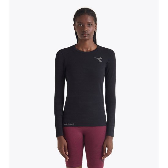 DIADORA - T-shirt a maniche lunghe Stratouno donna