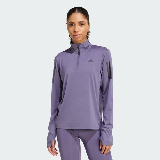 ADIDAS - Pile mezza zip Pwn the Run donna