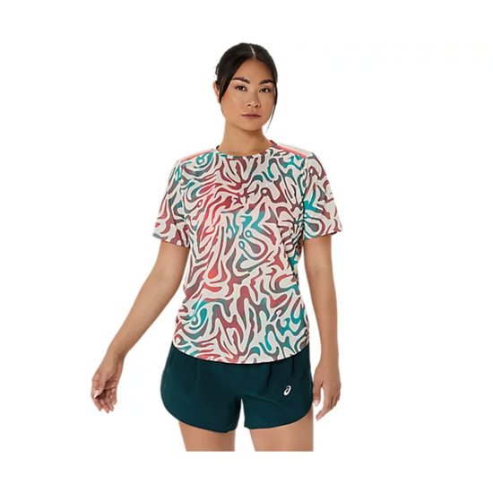 ASICS - T-SHIRT ROAD STAMPA INTEGRALE DONNA