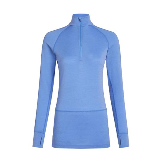 ICEBREAKER - MAGLIA INTIMA MERINO ZONEKNIT 200 MEZZA ZIP DONNA