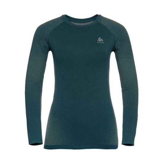 ODLO - MAGLIA TERMICA PERFORMANCE GIROCOLLO NERA DONNA