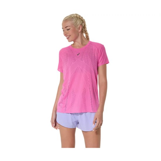 ASICS - T-SHIRT MANICHE CORTE METARUN DONNA ROSA