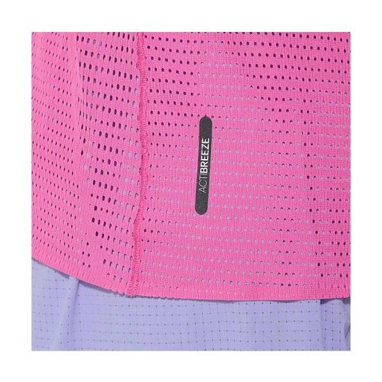 ASICS - T-SHIRT MANICHE CORTE METARUN DONNA ROSA