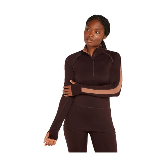 ICEBREAKER - SOTTOSTRATO ZONEKNIT MERINO 260 MEZZA ZIP DONNA