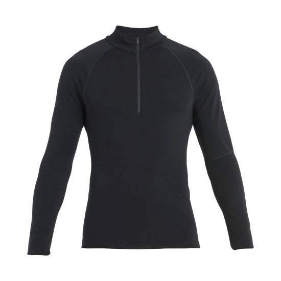 ICEBREAKER - MAGLIA INTIMA MERINOFINE POLAR 300 MEZZA ZIP UOMO