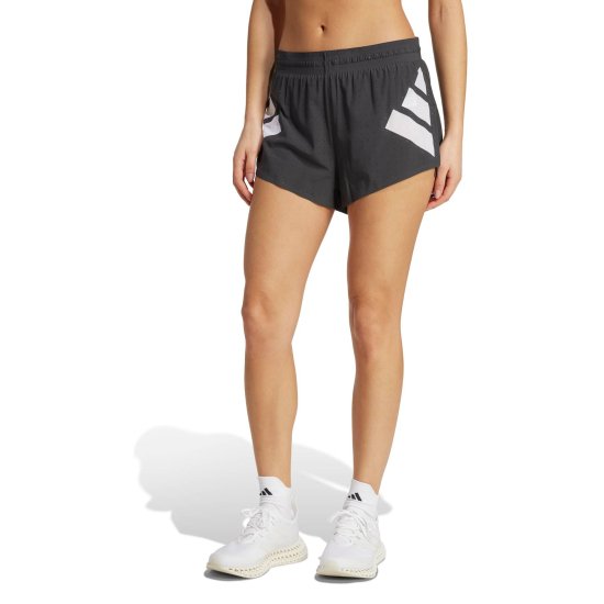 ADIDAS - Pantaloncino con spacco adidas Adizero Road To Records donna