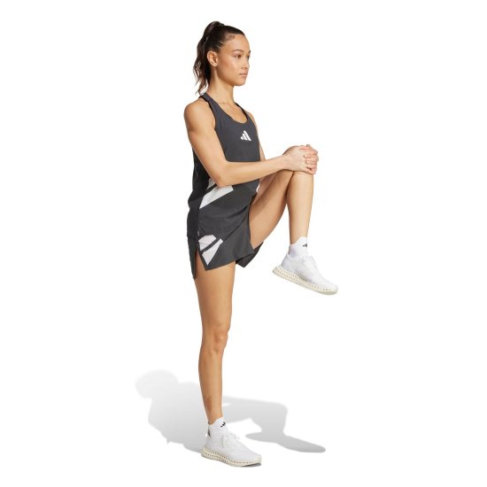 ADIDAS - Pantaloncino con spacco adidas Adizero Road To Records donna
