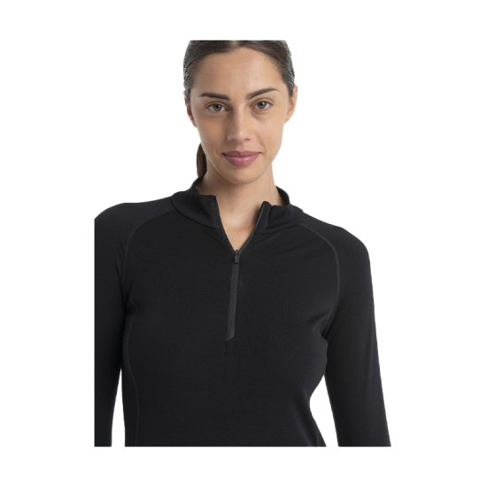 ICEBREAKER - MAGLIA TERMICA MERINOFINE POLAR 300 MEZZA ZIP DONNA