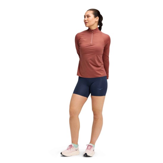 HOKA - Maglia a maniche lunghe mezza-zip GLIDETECH donna