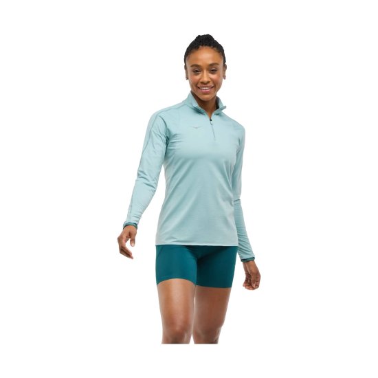 HOKA - Maglia a maniche lunghe mezza-zip GLIDETECH donna