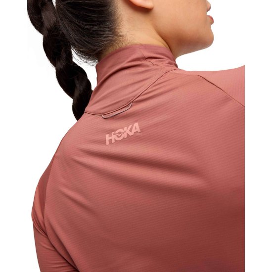 HOKA - Maglia a maniche lunghe mezza-zip GLIDETECH donna
