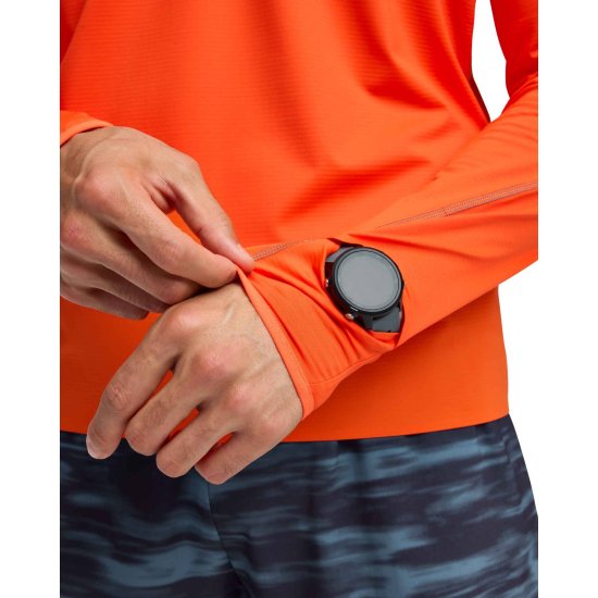 HOKA - MAGLIA MANICHE LUNGHE MEZZA ZIP GLIDETECH UOMO