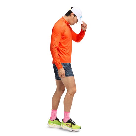 HOKA - MAGLIA MANICHE LUNGHE MEZZA ZIP GLIDETECH UOMO