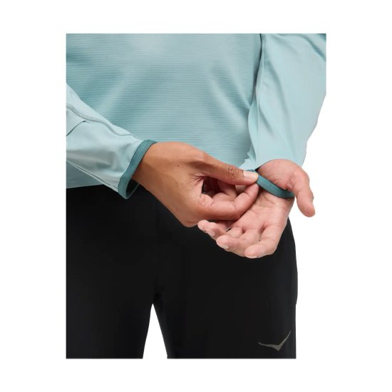 HOKA - MAGLIA MANICHE LUNGHE MEZZA ZIP GLIDETECH UOMO