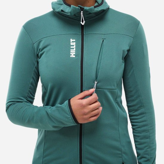 MILLET - Pile Trilogy Icon Lightgrid con cappuccio donna