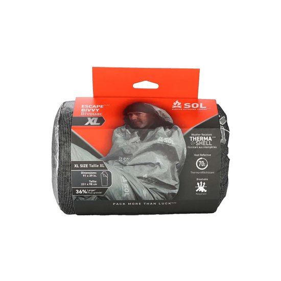 SOL - COPERTA DI SOPRAVVIVENZA ESCAPE BIVVY XL CON CAPPUCCIO