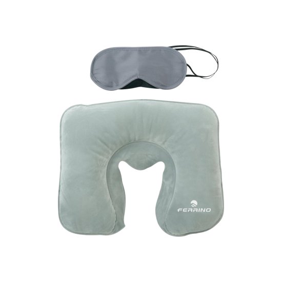 FERRINO - Cuscino da viaggio + Mascherina per gli occhi